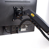 NB F160 Gas Spring 360 Degree Desktop 17"-27" Dual Monitor Holder Arm Full Motion Monitor Mount Bracket Load 2-9kg each