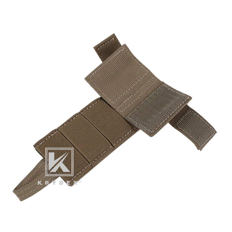 KRYDEX Tactical Modular Radio Antenna Relocation Retention Pouch Small MOLLE Wargame Hunting Hiking Combat Equipment Pouch
