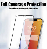 3-4PCS Full Cover Tempered Glass For iPhone 11 12 13 14 15 Pro Max Screen Protector For iPhone X XR Xs Max Protective Glass Film