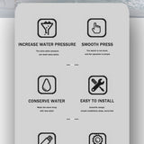 Wanmivezlo Waterfall Bathroom Basin Faucet Deck Mounted Cold Hot Water Mixer Single Hole Water Tap 3 Holes Washing Tap