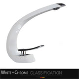 Luxury Brass Basin Faucet Deck Mounted Black Hot Cold Water Bathroom Basin Wash Mixer Tap Single Hole For Bathroom