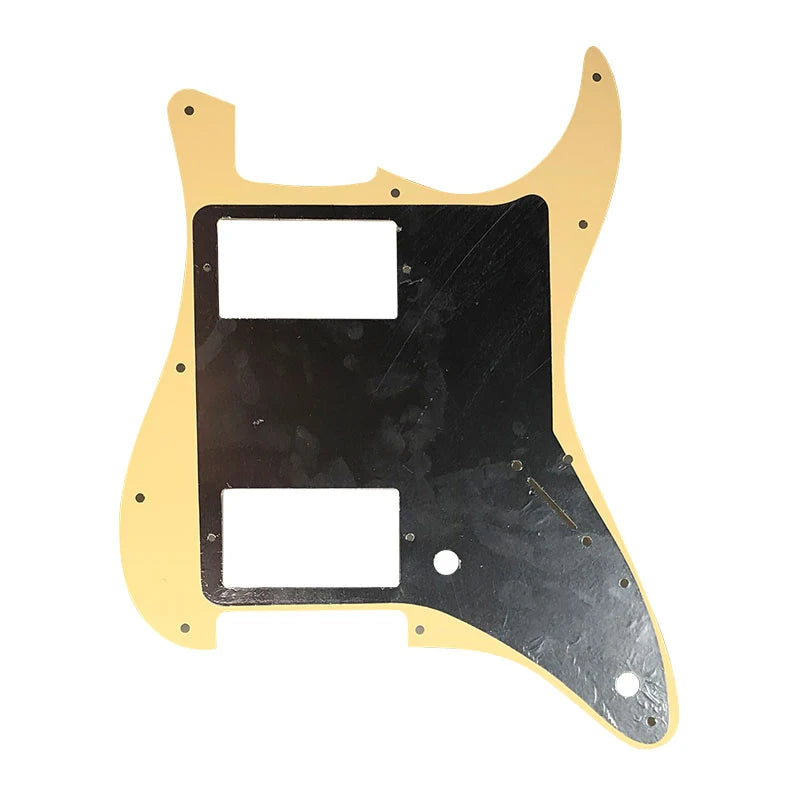 Guitar Pickguard - For FD Strat Left Handed 11 Screw Holes HH PAF Humbucker Scratch Plate 2 Control Holes Various Color Choice