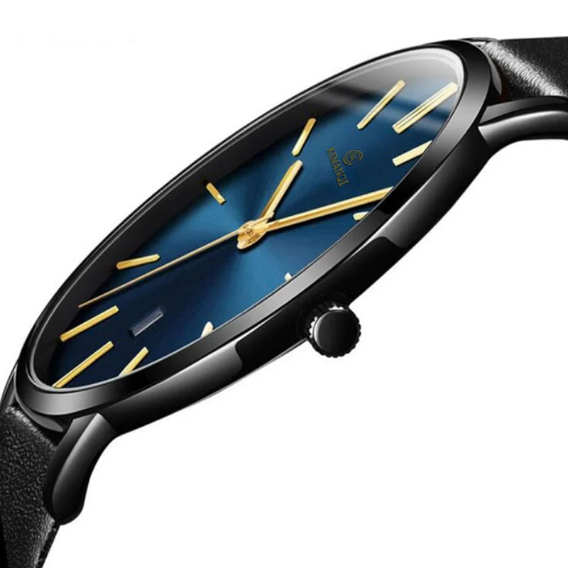 2022 Minimalist Men's Watch Ultra Thin Men's Watches For Men Fashion Simple Business Watch Leather Clock Reloj Hombre Relogio