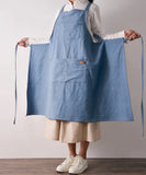 Cotton Denim Aprons Gardening Coffee Shop Kitchen Cooking Baking BBQ Cleaning Painting Restaurant Stylish Design Florist Apron