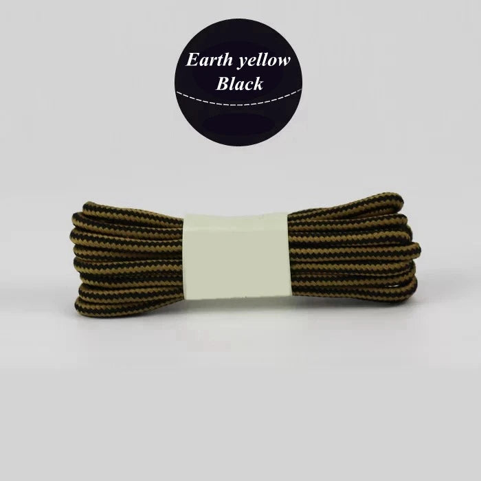 1 Pair 18 Colors Striped Double Color Shoe laces Round Outdoor Sneakers Shoelaces Cotton Boots Shoelace 70CM 90CM 120CM 150CM