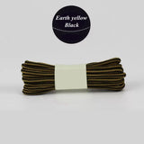 1 Pair 18 Colors Striped Double Color Shoe laces Round Outdoor Sneakers Shoelaces Cotton Boots Shoelace 70CM 90CM 120CM 150CM