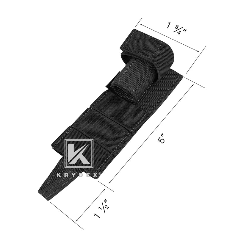 KRYDEX Tactical Modular Radio Antenna Relocation Retention Pouch Small MOLLE Wargame Hunting Hiking Combat Equipment Pouch