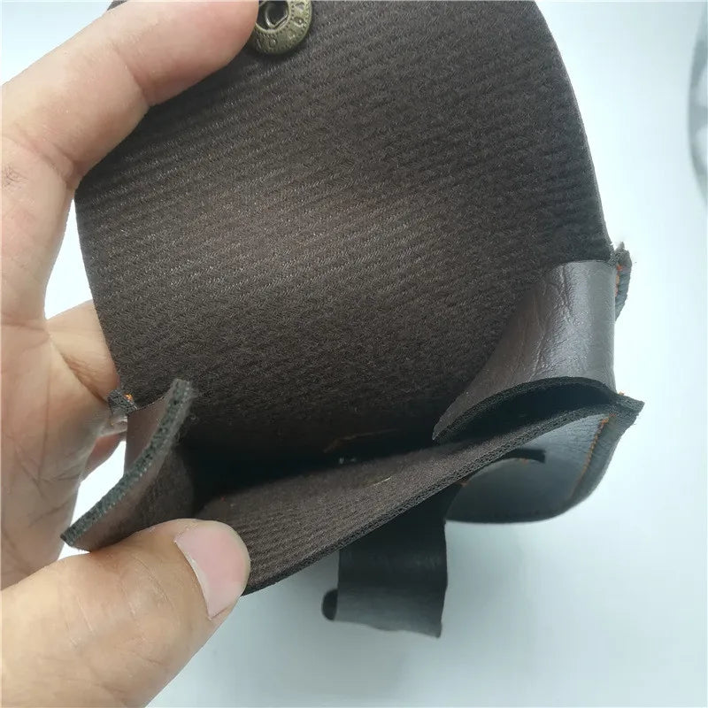Slingshot Catapult Bag Steel Ball Package PU Leather Back Through The Belt Durable Without Deformation Hunting Bow Outdoor Sport