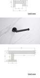 Bathroom Accessories Hardware Set Kit Towel Bar Wall Mount Matt Black Toilet Paper Holder Hand Robe Hook Hanger Stainless Steel