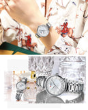 Fashion Stainless Steel Women Luxury Watch Analog Quartz Wristwatch Ladies Elegant Dress Watches Gift Clock Relogio Feminino