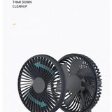 THANKSHARE Desktop Fan 2000mAh Battery Capacity USB Charging Desk Super Mute Laptop Cooler Desktop Fan 4 Speed Cooling Gadgets