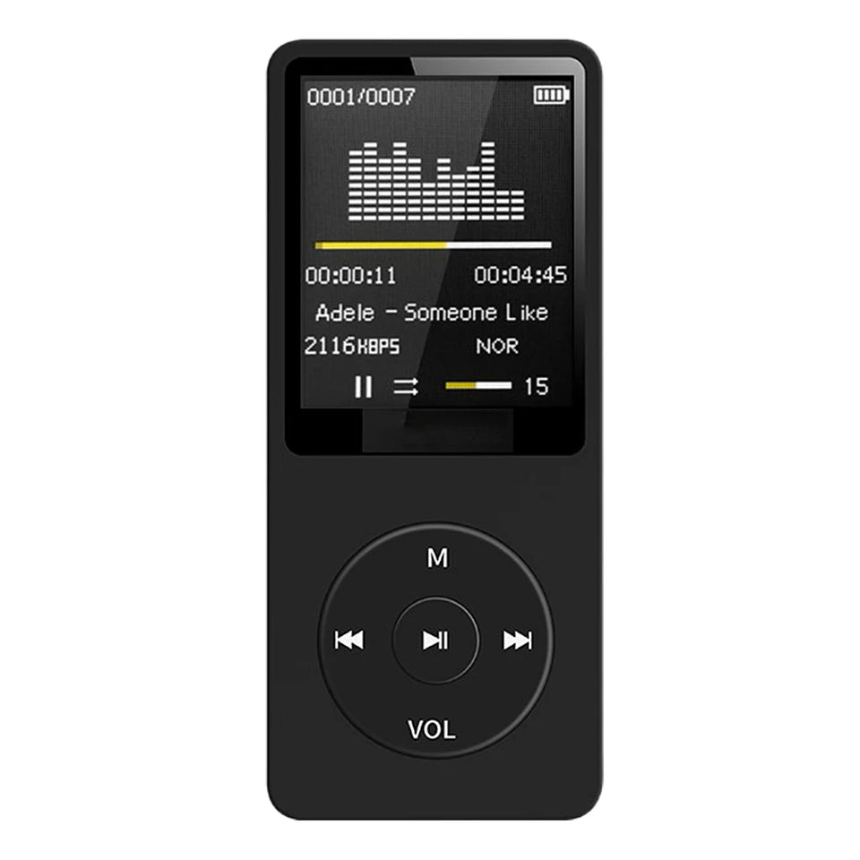 Portable MP4 FM card insertion Bluetooth player MP3 USB Charger Player FM Radio Recorder Lossless Sports Hifi Music Player