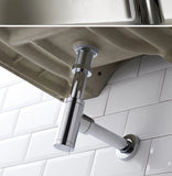 Bathroom Basin Bottle Trap Drain Modern Bathroom Sink P-Trap Set Pop Up Filter Chrome Basin Siphon Horse Accessory Renovation