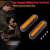 Wheel Cover Protect Shell For Xiaomi Electric Scooter Pro 2/1s/M365 Front Rear Safety Reflective Parts yellow reflector