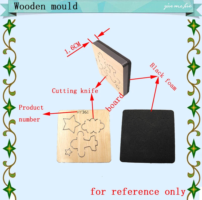New Cutting Dies New Arrivals Scrapbooking 16MM Knife Suitable for Rolling Type Wooden Mold Cutting Machine