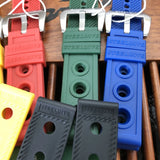 STEELDIVE Automatic Mechanical Strap Replacement Watch Bands Automatic Dive Watches Blue Rubber Strap 20/22mm