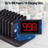 RETEKESS TD157 Restaurant Pager System Pagers 984ft Long Range Beepers for Food Truck Bars  Food Court No Vibration Mode