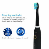 Fairywill Electric Sonic Toothbrush FW-507 USB Charge Rechargeable Adult Waterproof Electronic Tooth Brushes Replacement Heads S