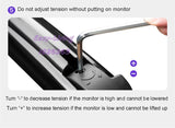NB F160 Gas Spring 360 Degree Desktop 17"-27" Dual Monitor Holder Arm Full Motion Monitor Mount Bracket Load 2-9kg each