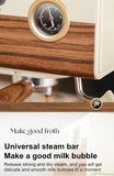 Coffee Maker Stainless Steel Italian Household Small Semi-Automatic Coffee Machine Steam Milk Bubble Concentration Office Steam