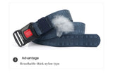 Solid Quick Release Metal Buckle Canvas Tactical Belts Comfortable Webbing Waistband Outdoor Corps Training Hiking Belt For Men
