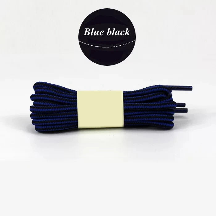 1 Pair 18 Colors Striped Double Color Shoe laces Round Outdoor Sneakers Shoelaces Cotton Boots Shoelace 70CM 90CM 120CM 150CM