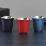 Custom Name Stainless Steel Espresso Cups Double Wall Insulated Cups Demitasse Cups Coffee Cup For Drinking Coffee, Gift for Him