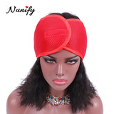 Nunify New Fashion Non Slip Adjustable Lace Wig Headband Foam Mesh Wrap Wig Band Soft Polyester Mesh Belt Bonnets