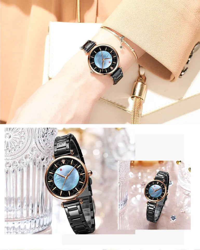 Fashion Stainless Steel Women Luxury Watch Analog Quartz Wristwatch Ladies Elegant Dress Watches Gift Clock Relogio Feminino