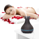 High Quality 500ml Air Humidifier Aroma Essential Oils Diffuser Perfume Wood Grain Aromatherapy Remote Control for Home Bedroom