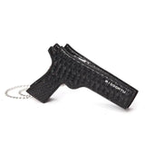 New Brand Designer Funny Pistol Messenger Bag Cool Personality Childlike Chain Shoulder Bag Small Bag Purse Female