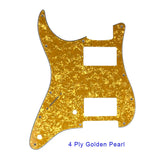 Guitar Pickguard - For FD Strat Left Handed 11 Screw Holes HH PAF Humbucker Scratch Plate 2 Control Holes Various Color Choice