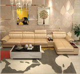 Living Room Sofa set furniture real genuine cow leather sofa recliner speaker bluetooth puff asiento muebles de sala canape cama