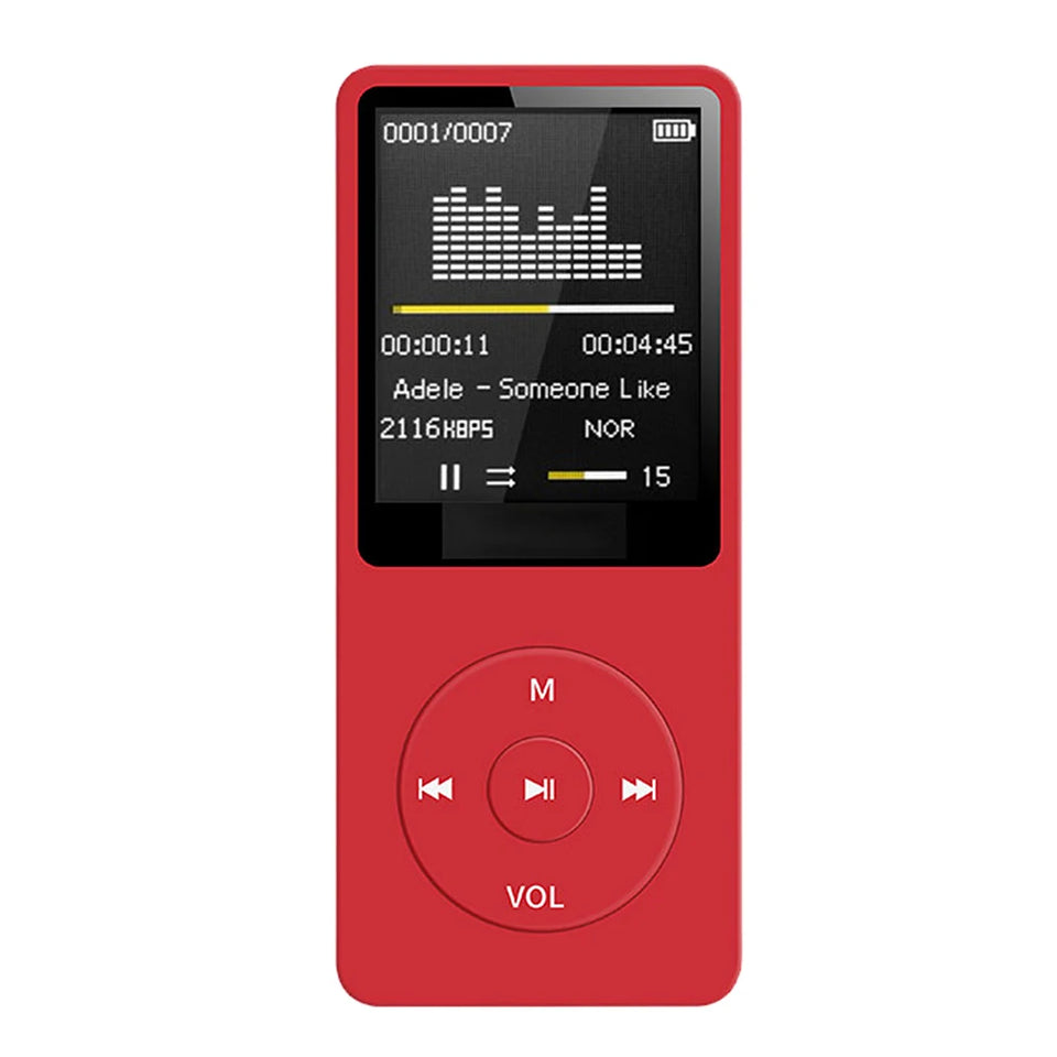 Portable MP4 FM card insertion Bluetooth player MP3 USB Charger Player FM Radio Recorder Lossless Sports Hifi Music Player