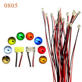 20pcs SMD Led Model lighting Toys Train HO N Scale Model Trains Pre-soldered Micro Litz Wired LED Leads Light Layout for Diorama