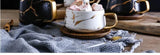 Coffee Mugs Marble Gold Inlay Mug Breakfast Mug Office Home Drinkware Milk  Cup Dropshipping