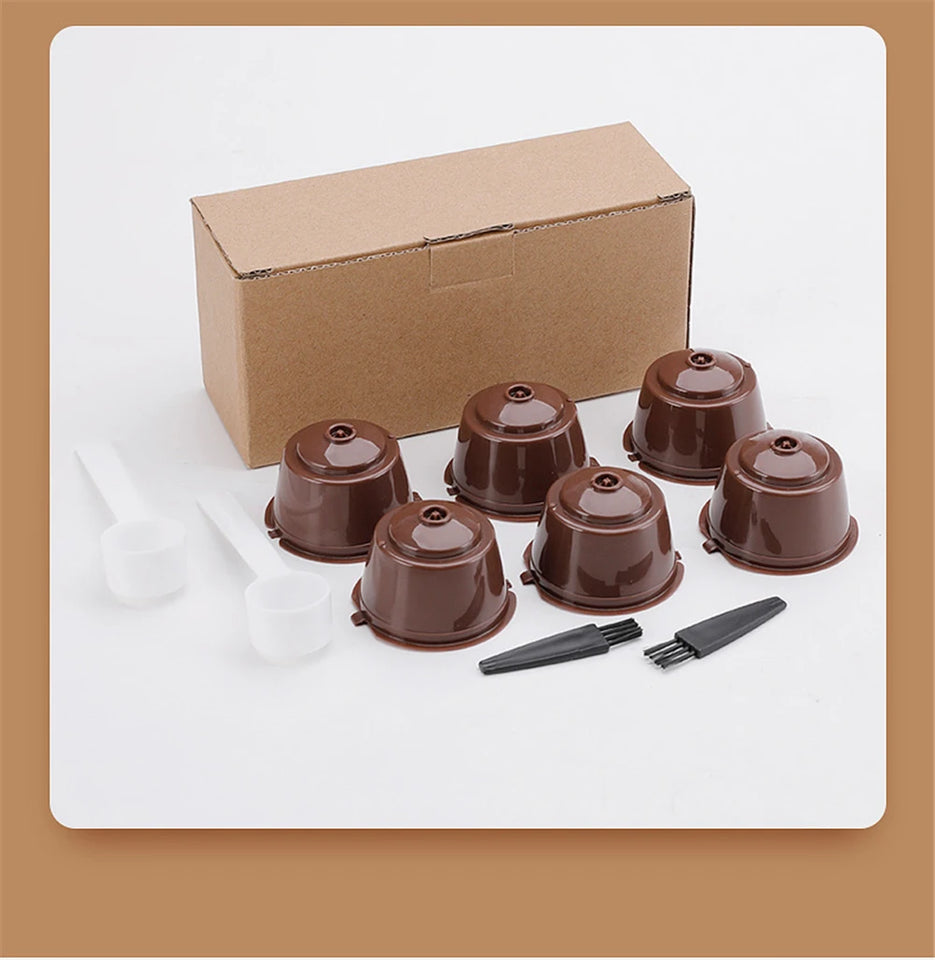 Reusable Coffee Capsule Filter Cup Coffee Machine Adapter Dripper Tea Baskets Pod Strainer for Nescafe Dolce Gusto Coffeeware