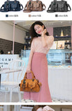 Luxury Brand Designer Women'S Handbag Fashionable Soft Leather Shoulder Bag Large Capacity Crossbody Bag Classic Retro Tote Bag