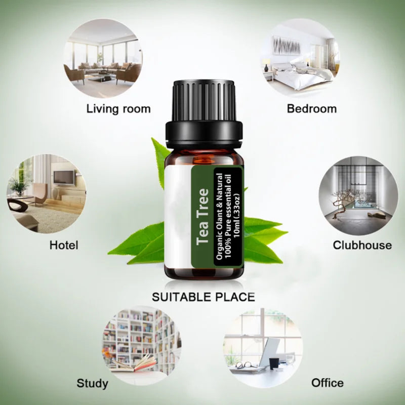 Tea Tree Essential Oil Steamer Wholesale Aromatherapy 100% Pure Natural Skin Care Therapeutic Grade Steam Sauna SPA Dedicated