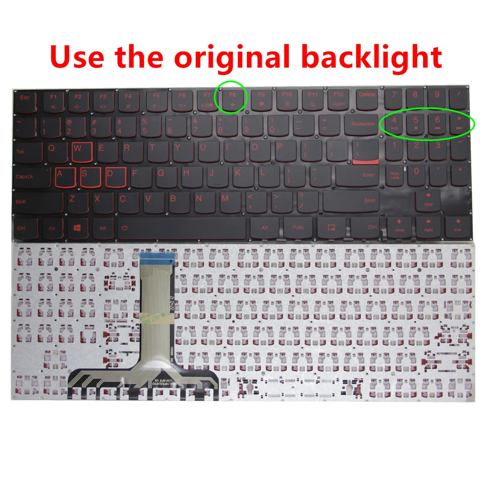 New US Keyboard for Lenovo Legion Y520-15IKB R720-15IKB Y7000 Y520-15 Y720-15IKB Y530-15 Y545 PG0 English Laptop Backlit