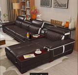 Living Room Sofa set furniture real genuine cow leather sofa recliner speaker bluetooth puff asiento muebles de sala canape cama