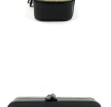Personalized Cosmetic Bag Pu Leather Women Travel Makeup Bag with Jewelry Organizer Case 2 in 1 Ladies Travel Clutch Pouch