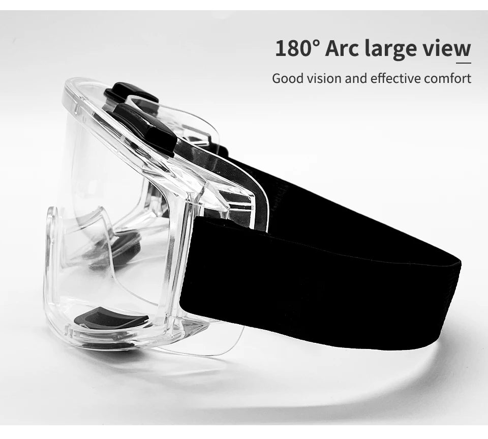 Anti-Fog Safety Goggle Anti-Splash Anti-Shock Dust-Proof Motorcycle Riding Sand-Proof Transparent Laboratory Protective Glasses
