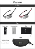 ROCKBROS Photochromic Bicycle Glassess Cycling Glasses Polarized Sunglasses Myopia Frame MTB Mountain UV400 Bicycle Goggles