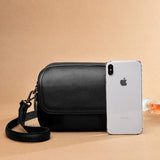 Genuine Leather Women's Casual Fashion Bag Women Messenger Bag Small Shoulder Bag Crossbody Bags for Real Cowhide Women Handbags