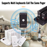 RETEKESS TD157 Restaurant Pager System Pagers 984ft Long Range Beepers for Food Truck Bars  Food Court No Vibration Mode