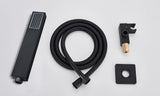Black Shower Faucets System Bathroom Wall Mounted Rainfall Shower Kit Concealed Embedded Box Hot Cold Water Mixer Tap SUS304