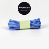 1 Pair 18 Colors Striped Double Color Shoe laces Round Outdoor Sneakers Shoelaces Cotton Boots Shoelace 70CM 90CM 120CM 150CM
