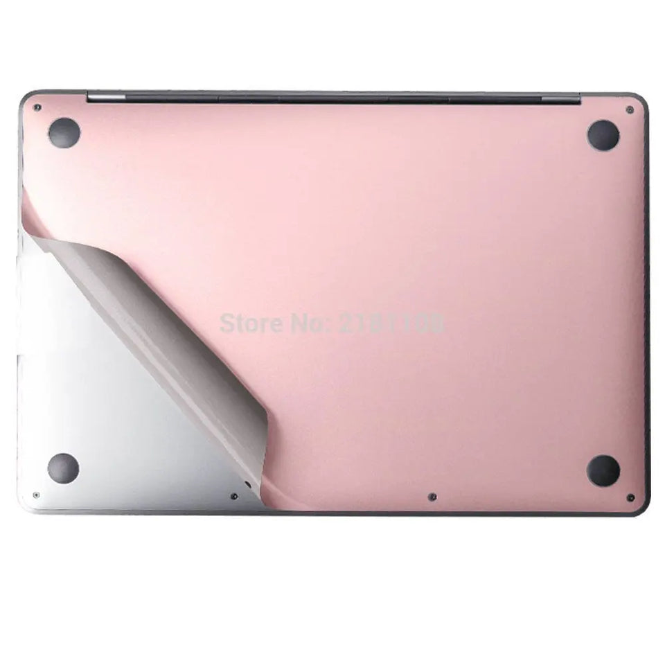 Rose Gold Full Body Skin for MacBook air (13-inch, A1931 A1932 A2179 A2337), Full-Cover Protective Vinyl Decal Sticker