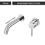 Black Bathroom Sink Faucet  Brass Tap Hot Cold Wash Basin Water Swivel Spout Wall Mounted Bath Mixer Brushed Gold Gunmetal